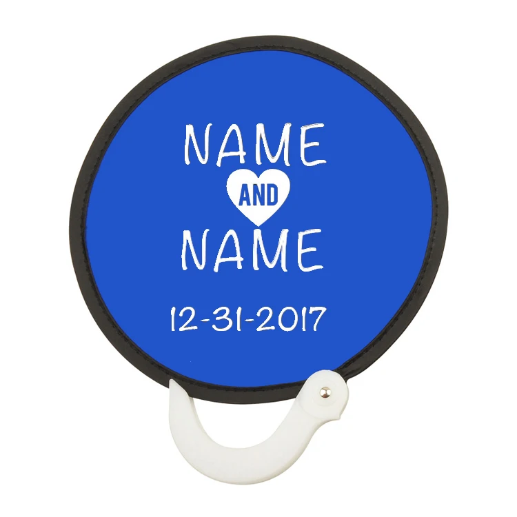 Подгонянный тканевый складной ручной вентилятор/Нейлоновый Складной вентилятор с мешочком