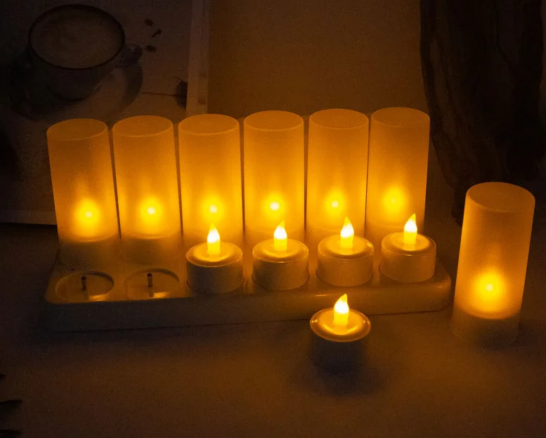 Rechargeable Led Electronic Remote Control Candle Light Set Buy
