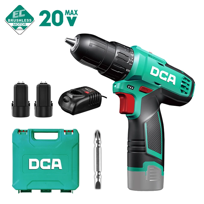 Dca 10.8v Liion Cordless Drill Battery Power Drill 10mm Electric