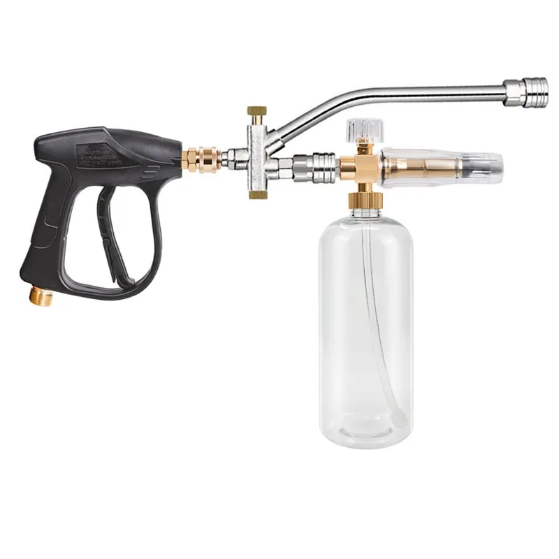 Power Washer Sprayer Soap Cannon Pressure Washer Foam Cannon Dual-connector High Pressure Cleaners Car Washing and Cleaning Tool