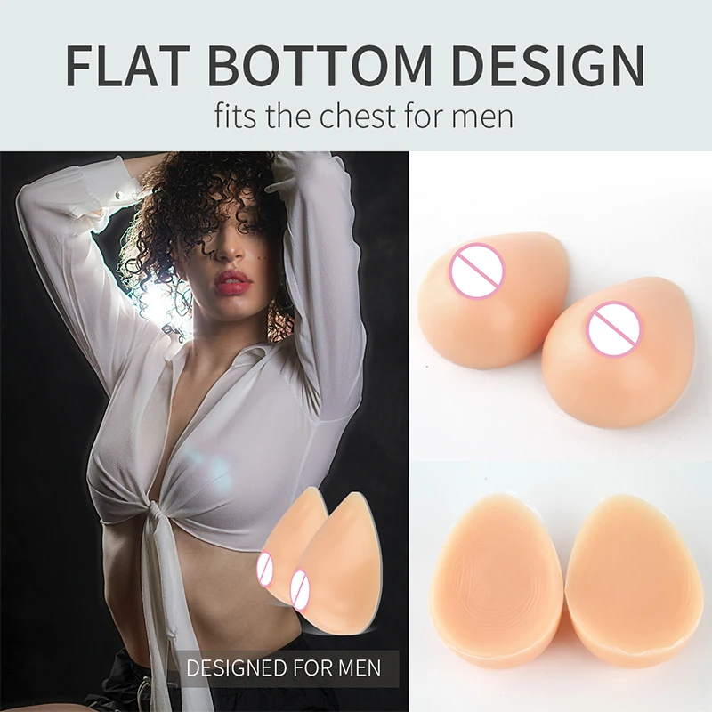 2400g/pair Artificial Breast Forms Silicone Boobs Transvestite Big