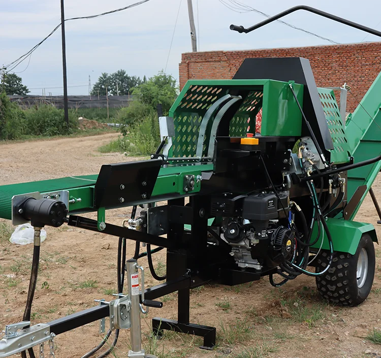 In-Cab Automatic Electric Firewood Processor Cheap PTO Circular Saw Germany New Condition Log Splitter Forestry Engine