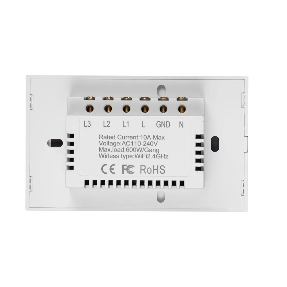 Американский стандарт Smart Life 1 комплект сенсорный выключатель света с дистанционным управлением Wi-Fi выключатель света работает с Google home Alexa IFTTT