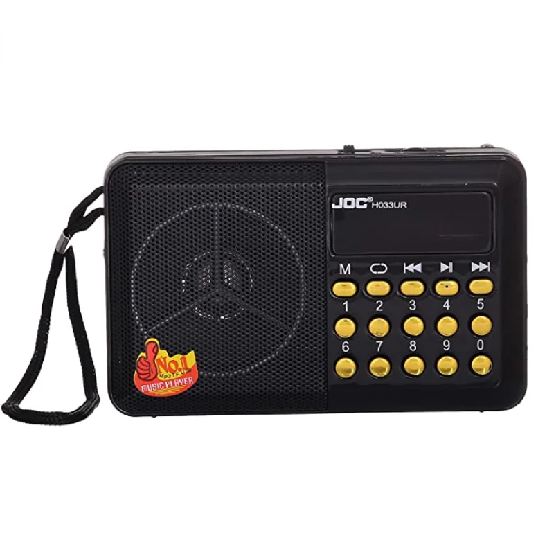 H066U JOC Mini FM Mp3 Player Radio with Rechargeable Battery