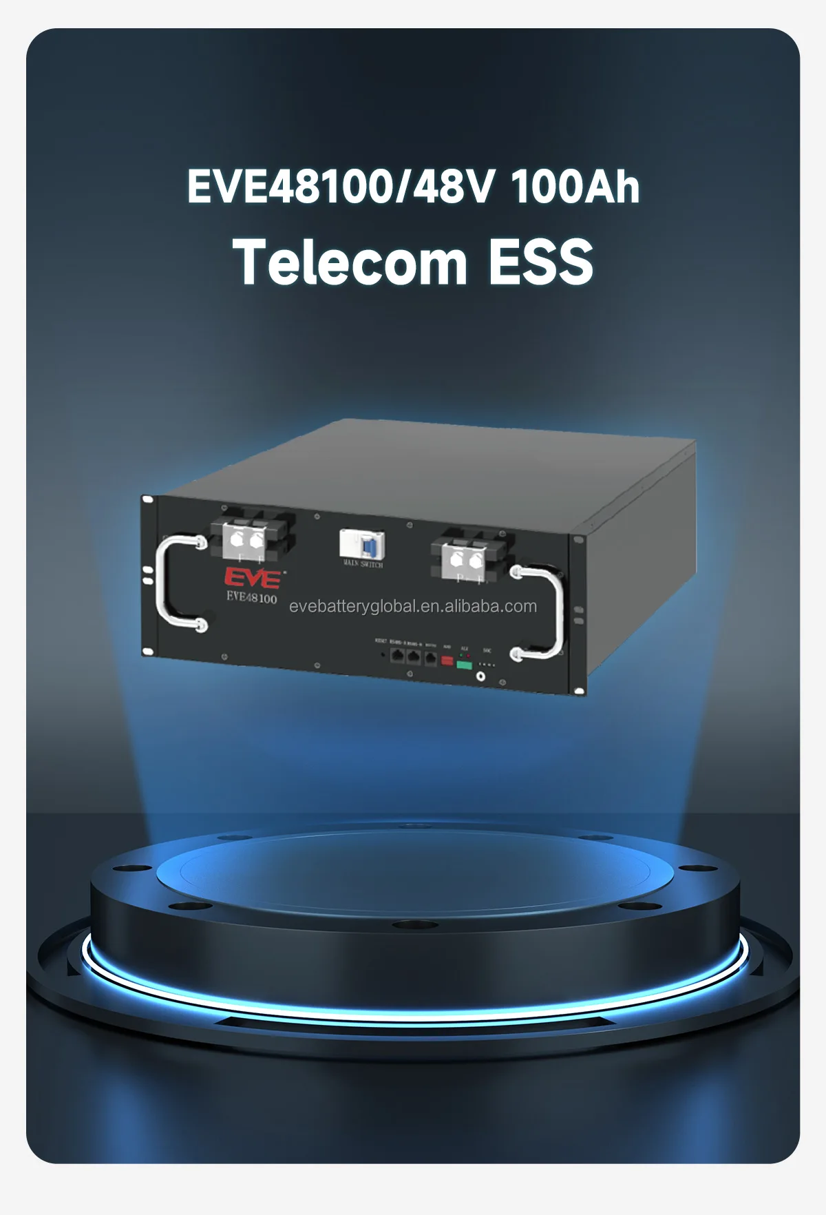 Eve 48100 48v 100ah Bms Lifepo4 Cell Lithium Ion Battery Packs Data