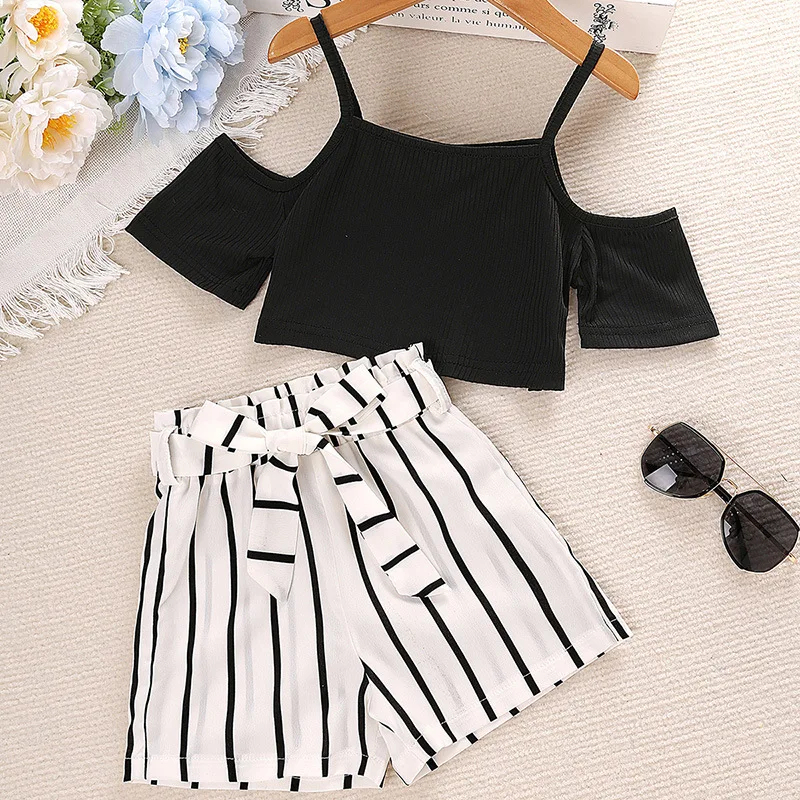  Summer Children's Short Sleeved Shorts Two Piece