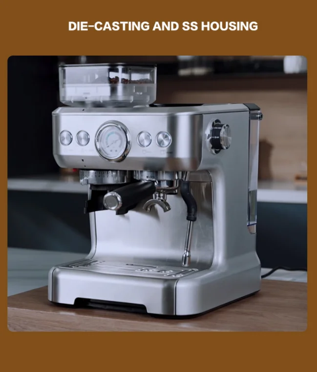 20bar Ground Cappuccino Coffee Machine Espresso Instant Coffee Maker Espresso Machine Italian