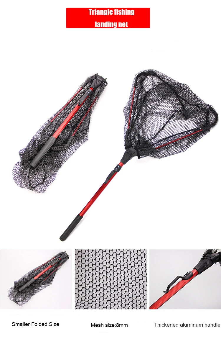 Aluminium Telescopic Handle Fishing Landing Net with Silicone Net - China  Landing Net and Foldable Fishing Net price