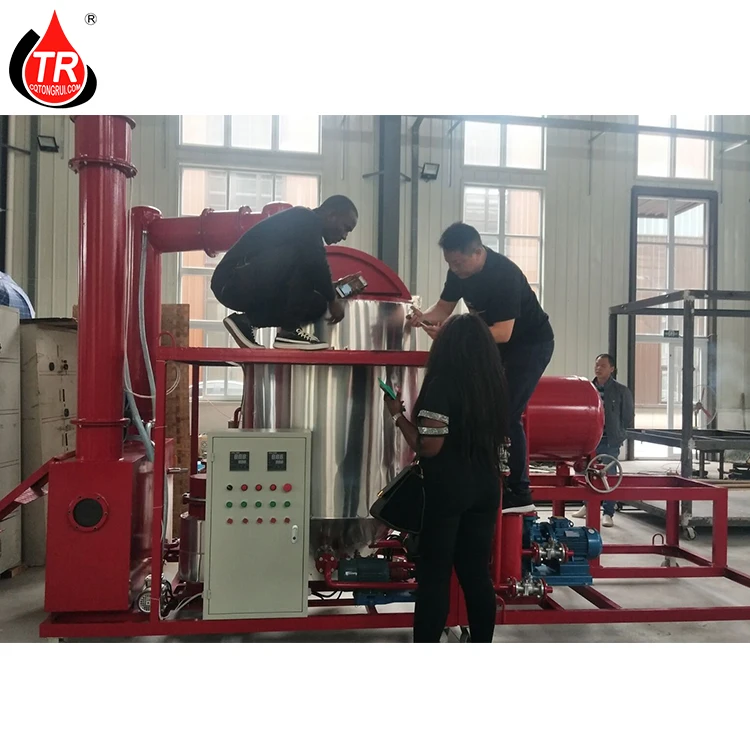 Waste Car Motor Oil Recycling Regenerate Black Oil to Yellow Base Oil Machine