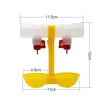 Chicken Farm Equipment Automatic Drinking Fountain Small Chick Water Feeder Double Nipple Type Drinker