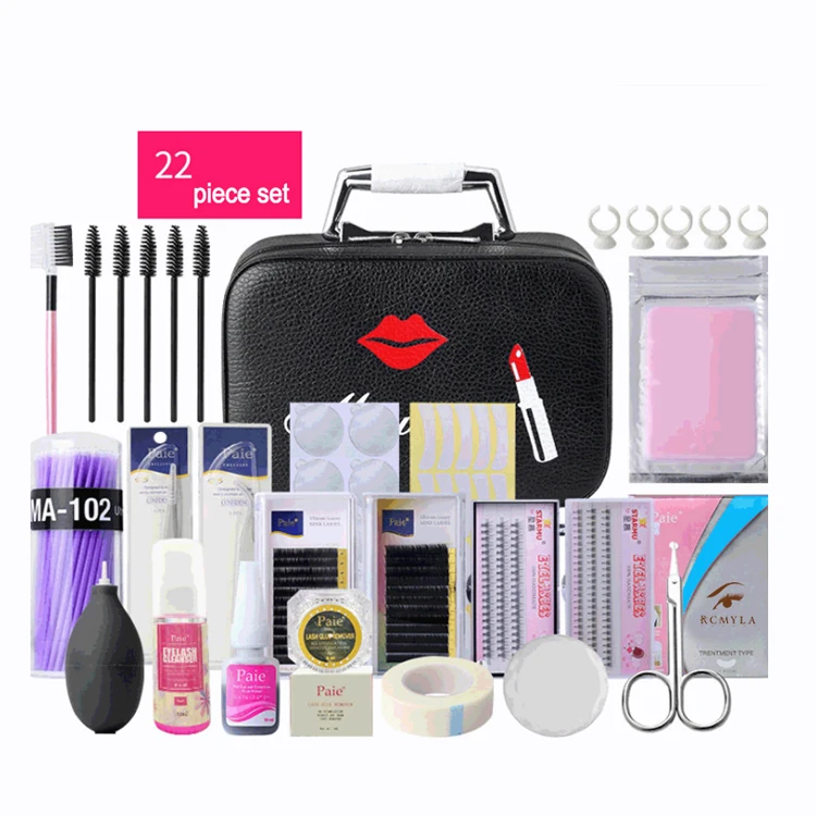 Набор для наращивания ресниц, набор для тренировок для начинающих, 22 шт.