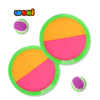 Orange and pink pop catch ball game hand catch ball toss and catch ball set