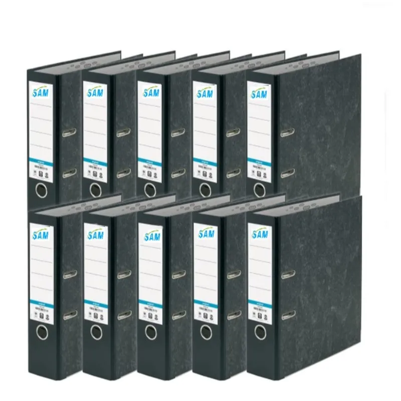 Горячая распродажа Черная папка с пластиковым рычагом для архива зажимом кошелька и пальца органайзер документов