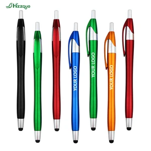 Wholesale Promotional Pen Gift Custom logo Stylus Ballpoint Pen Plastic Touch Screen  Ballpoint Pen  with 1.0mm Writing Width