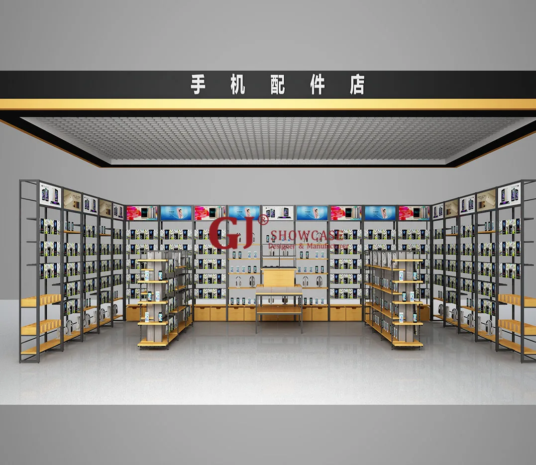 Free Retail Discount Store Fixtures Shop Furniture Layout Interior Design Wood Display Shelving Racks for Grocery Store
