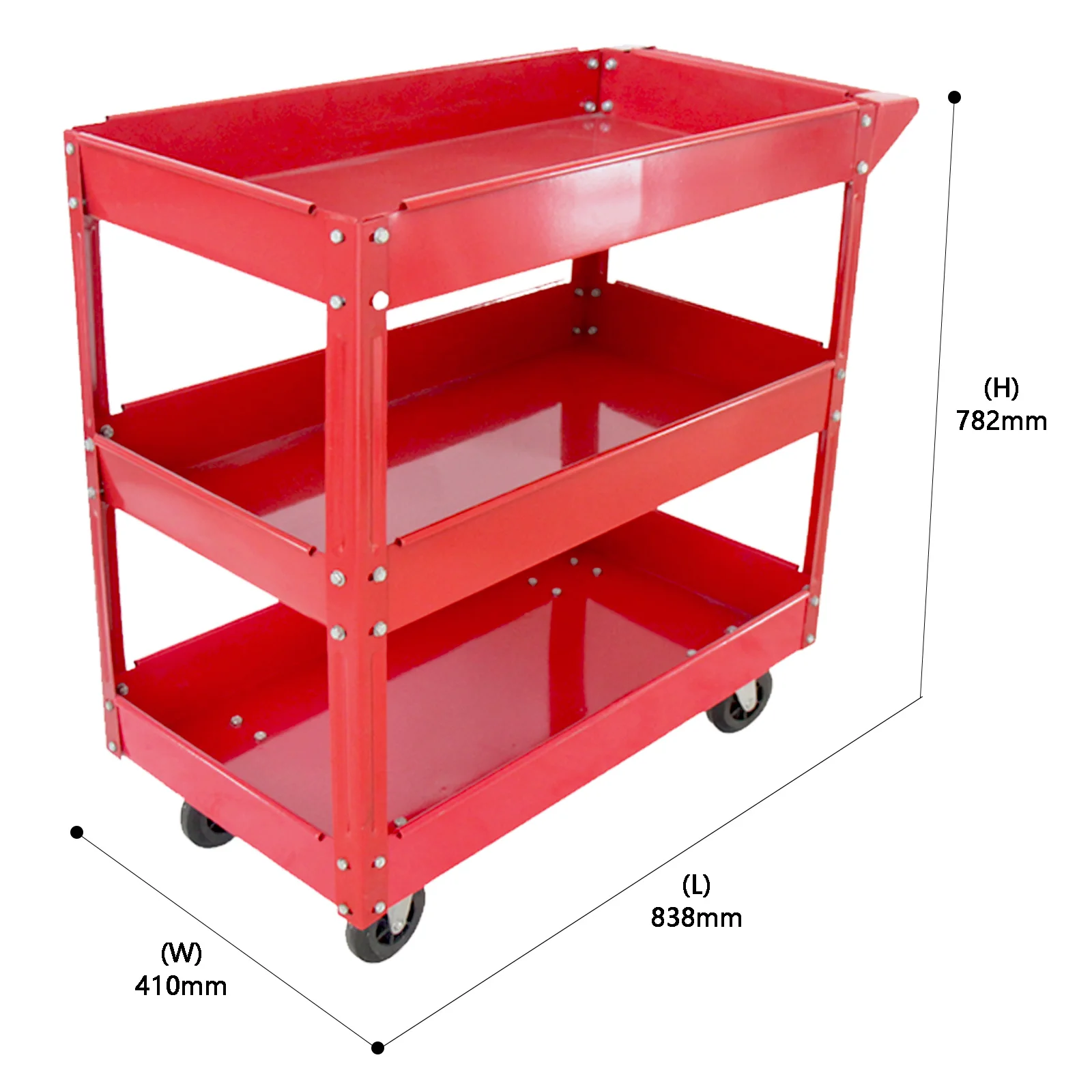 3 Tier Rolling Tool Cart,Utility Service Cart,Wheel Hand Carts For