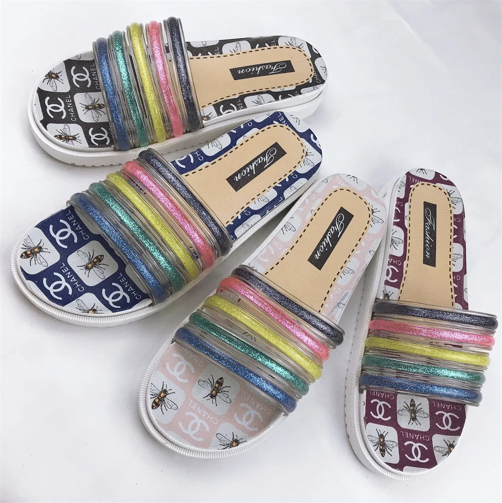 rainbow slippers sale