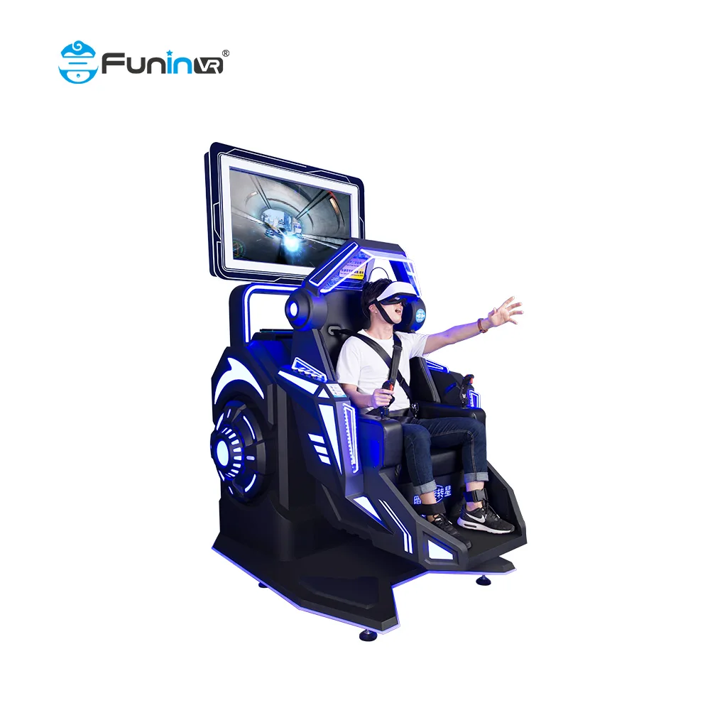 720 Degree Flight Simulator Cockpit 9D VR Shooting Rotating Games