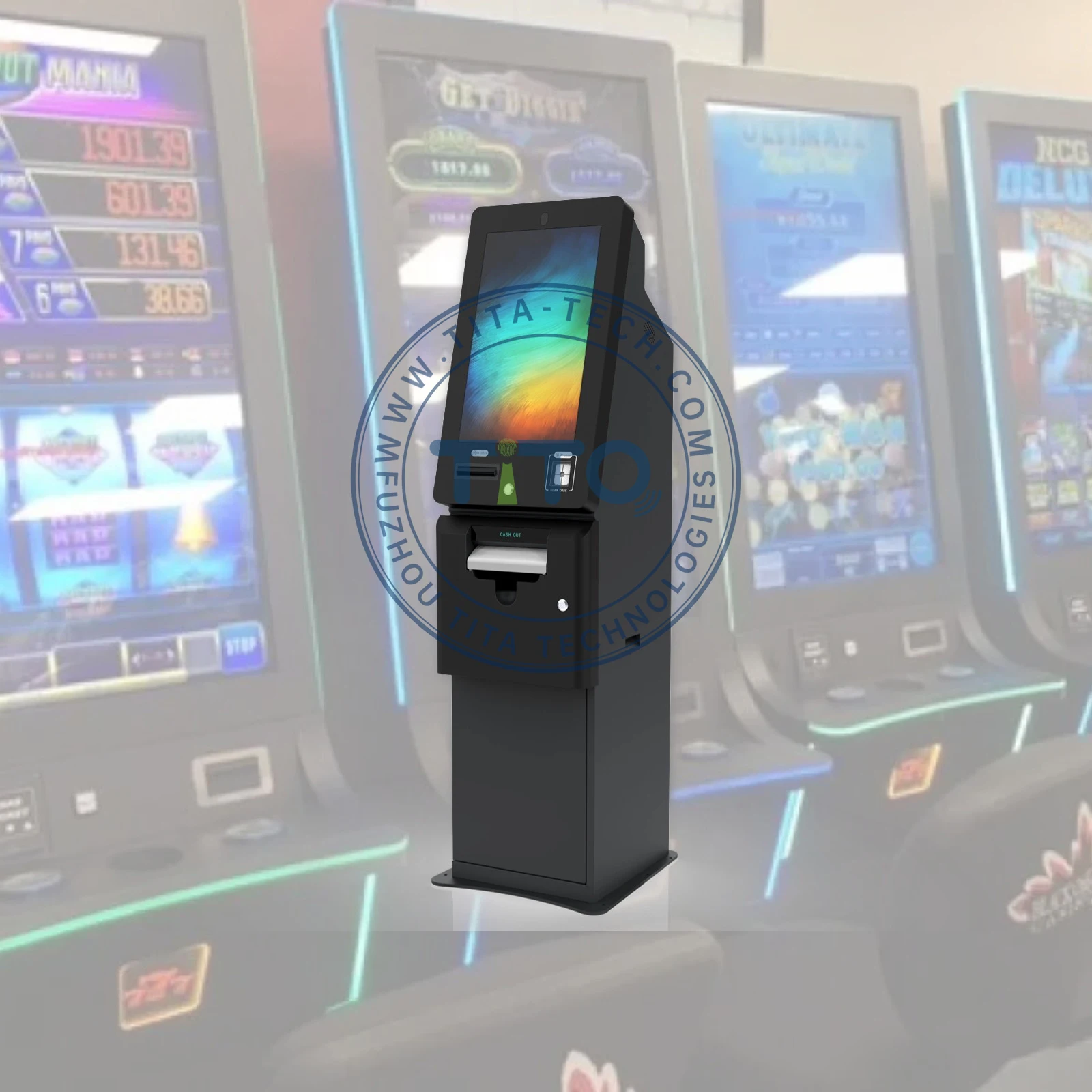 Ticket in Cash Out Redemption Terminal for Banilla JK Lab Skill Game Cabinet Amusement Firelink Skill Game ATM Kiosk