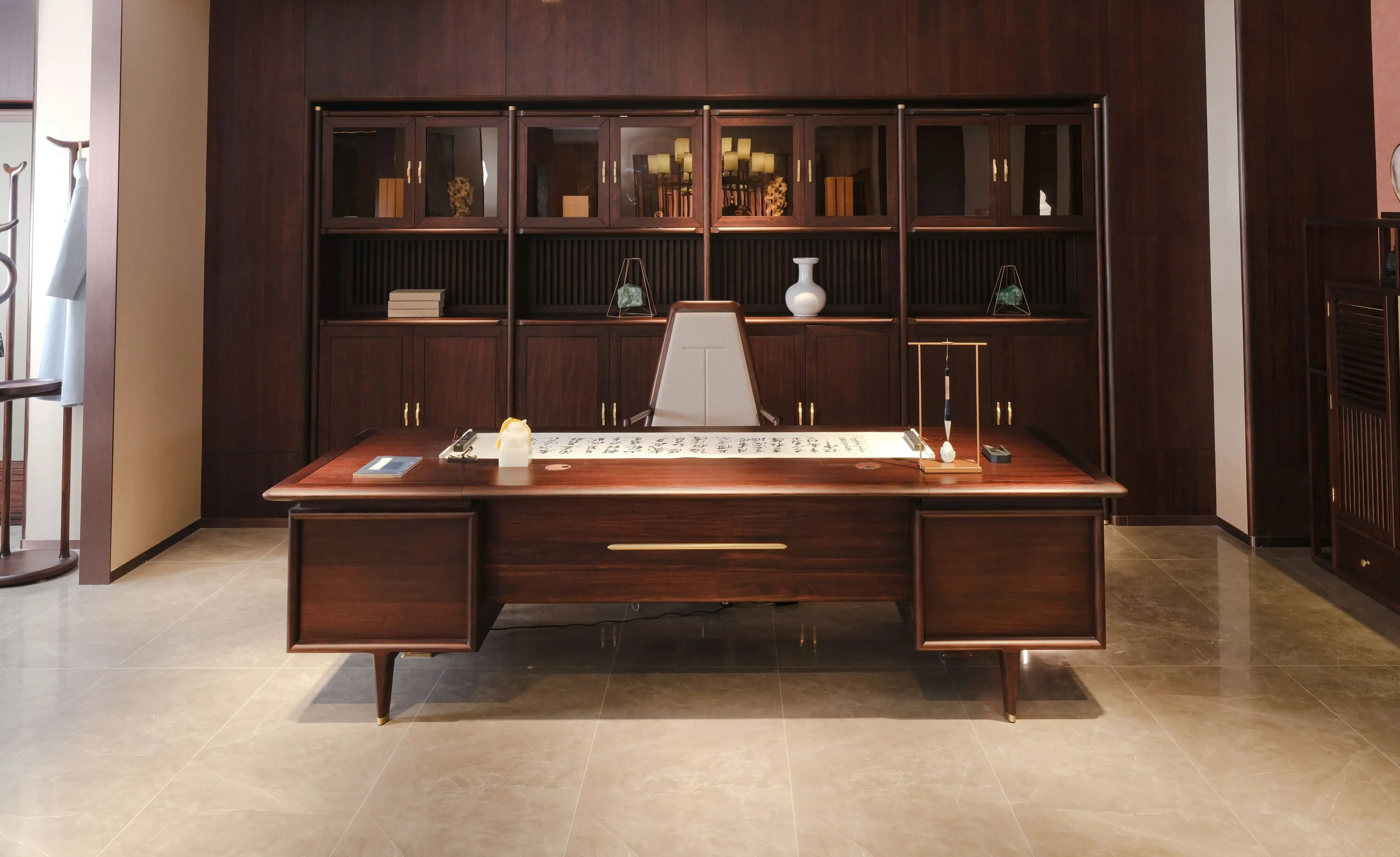Solid Wood Classic Executive Office Furniture Escritorios De Oficina