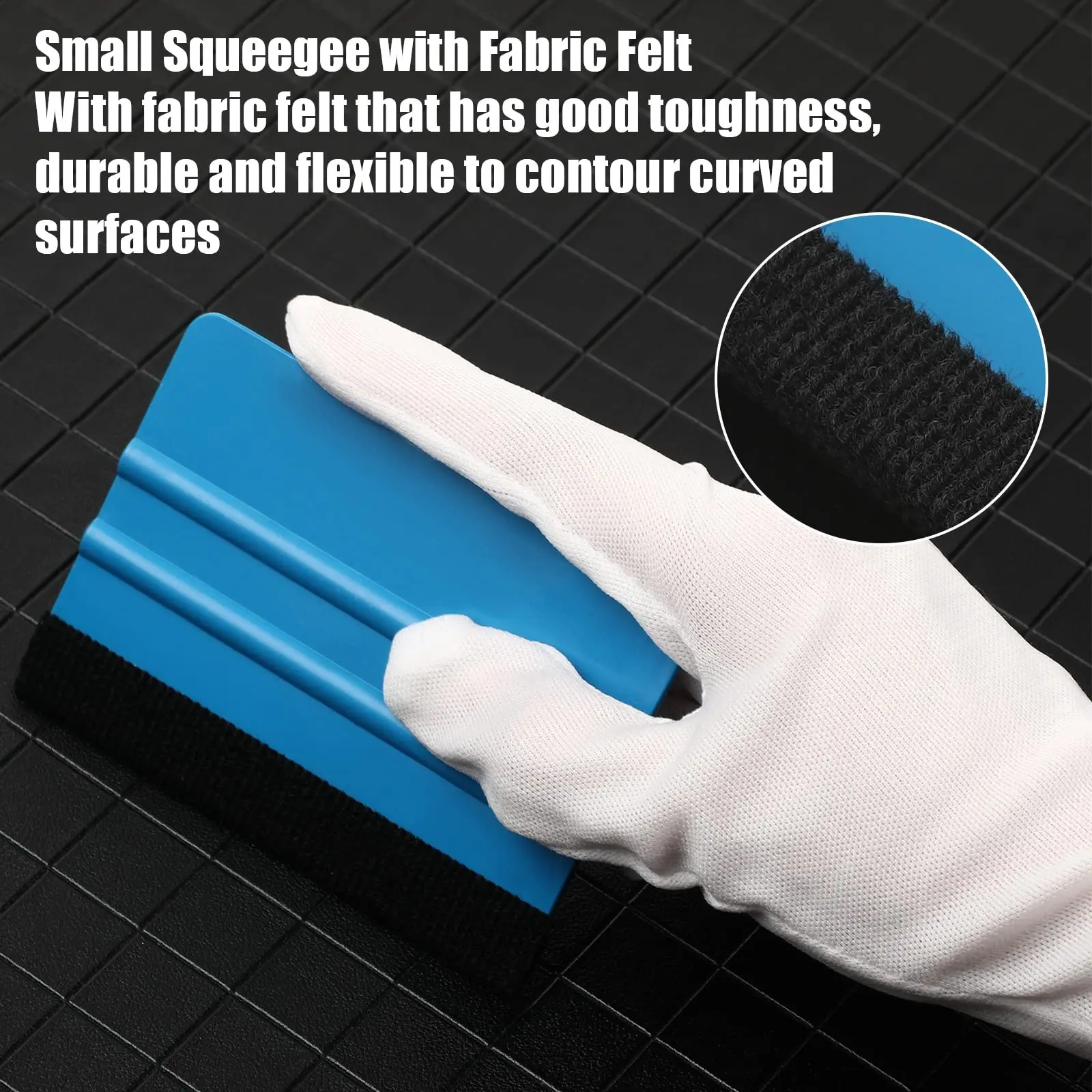 Custom Car Squeegee Scraper Wrapping Tools Plastic Squeegees With Felt 