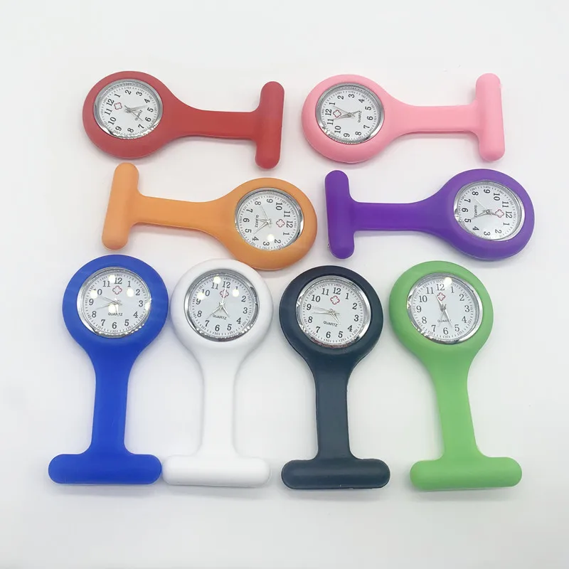 Wholesale Custom Brand Pocket Nurse Watch Promotional Gift Digital Nurse Watch Fob Silicone