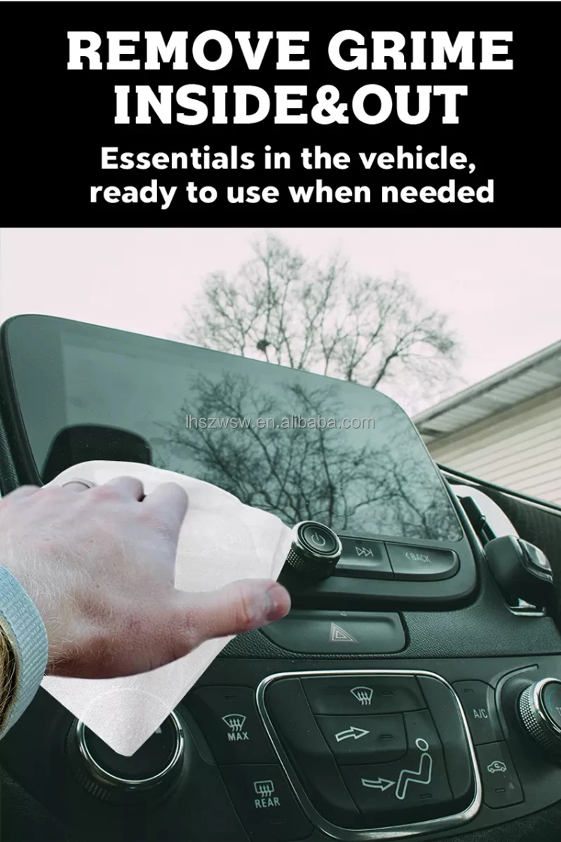 2023 Oem And Odm Car Washer Cleaning Wet Wipes Factory Wet Car Cleaning