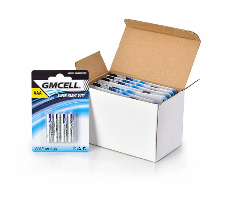 Gmcell 1.5v R03p Super Heavy Duty Cell Battery Aaa R03 Um4 Dry Battery