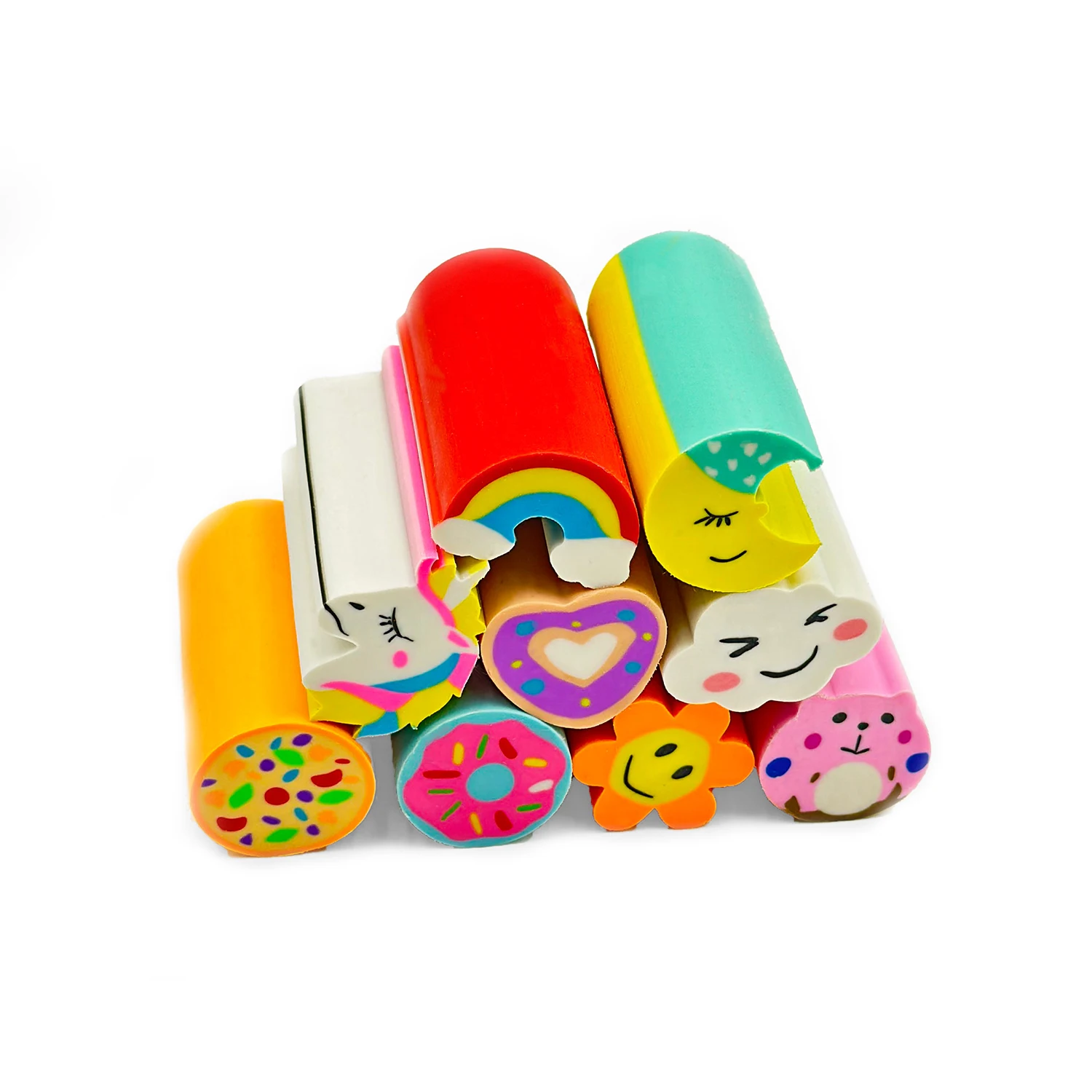 Ластик радужной формы для детей ластик в виде милых животных овощей 3D