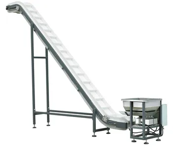 Automatic Board Belt Inclined Conveyor Feeding Elevator Raw Material Feeder Equipment