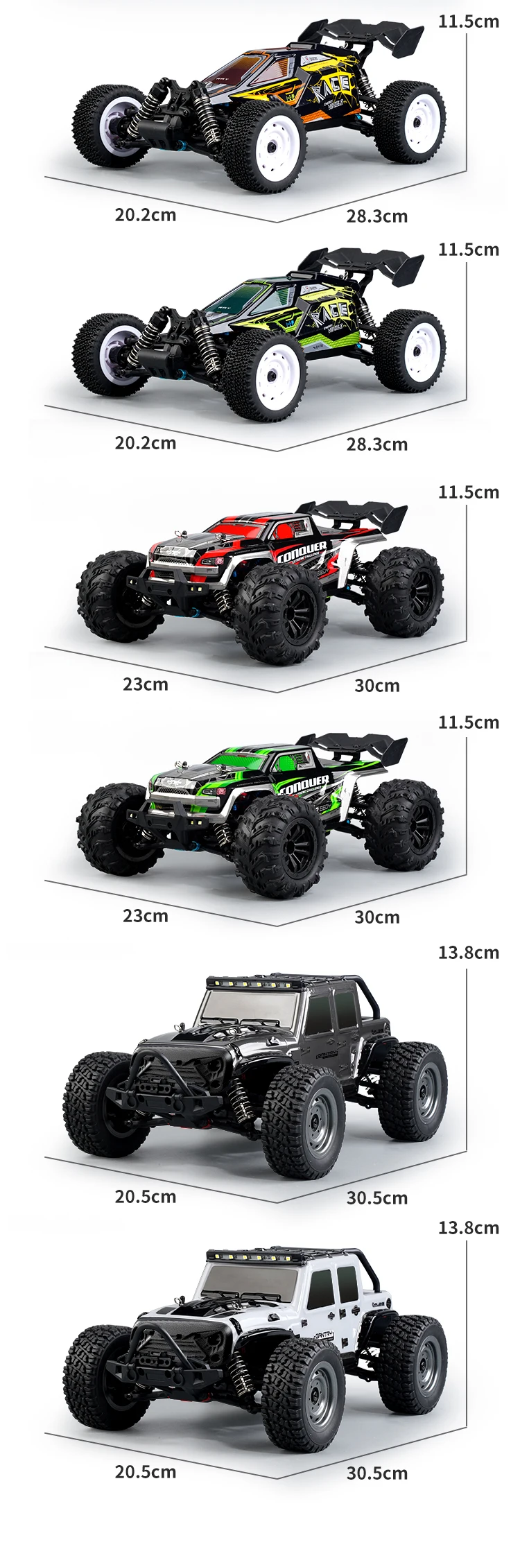 Factory New SCY-16101 RC Off Road 4x4 1/16 Scale Rock Crawler 4WD 2.4G High Speed Drift Remote Control Buggy