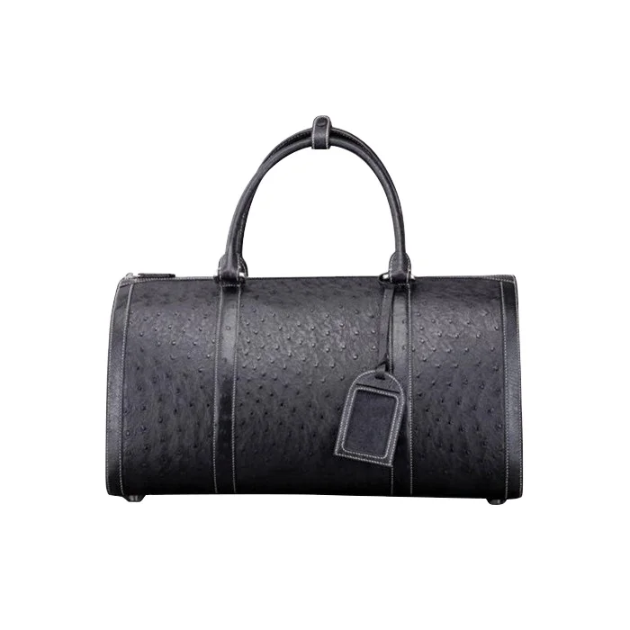 OEM ODM пользовательские роскошные качественные трендовые настоящие Страусиные кожаные женские мужские повседневные дорожные спортивные сумки от производителя