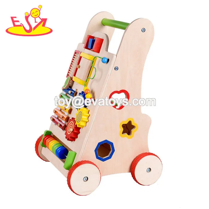 New Design Wooden Baby Standing Walker Toy with Hihg Quality W16E109