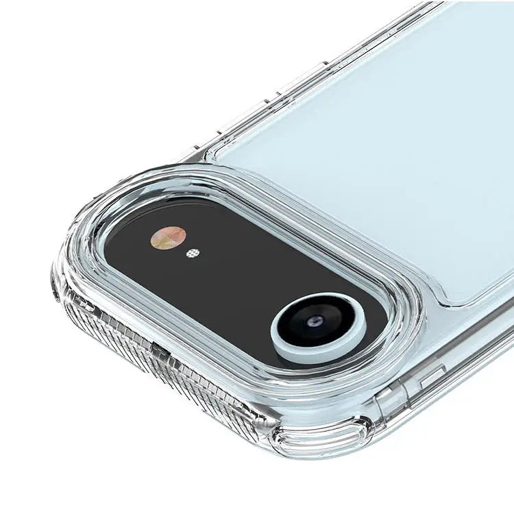 product 2 in 1 tpupc material mobile phone cases for iphone 17 pro and  17 air clear transparent shockproof with clear transparent-5