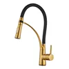 Kitchen hot and cold faucet-gold