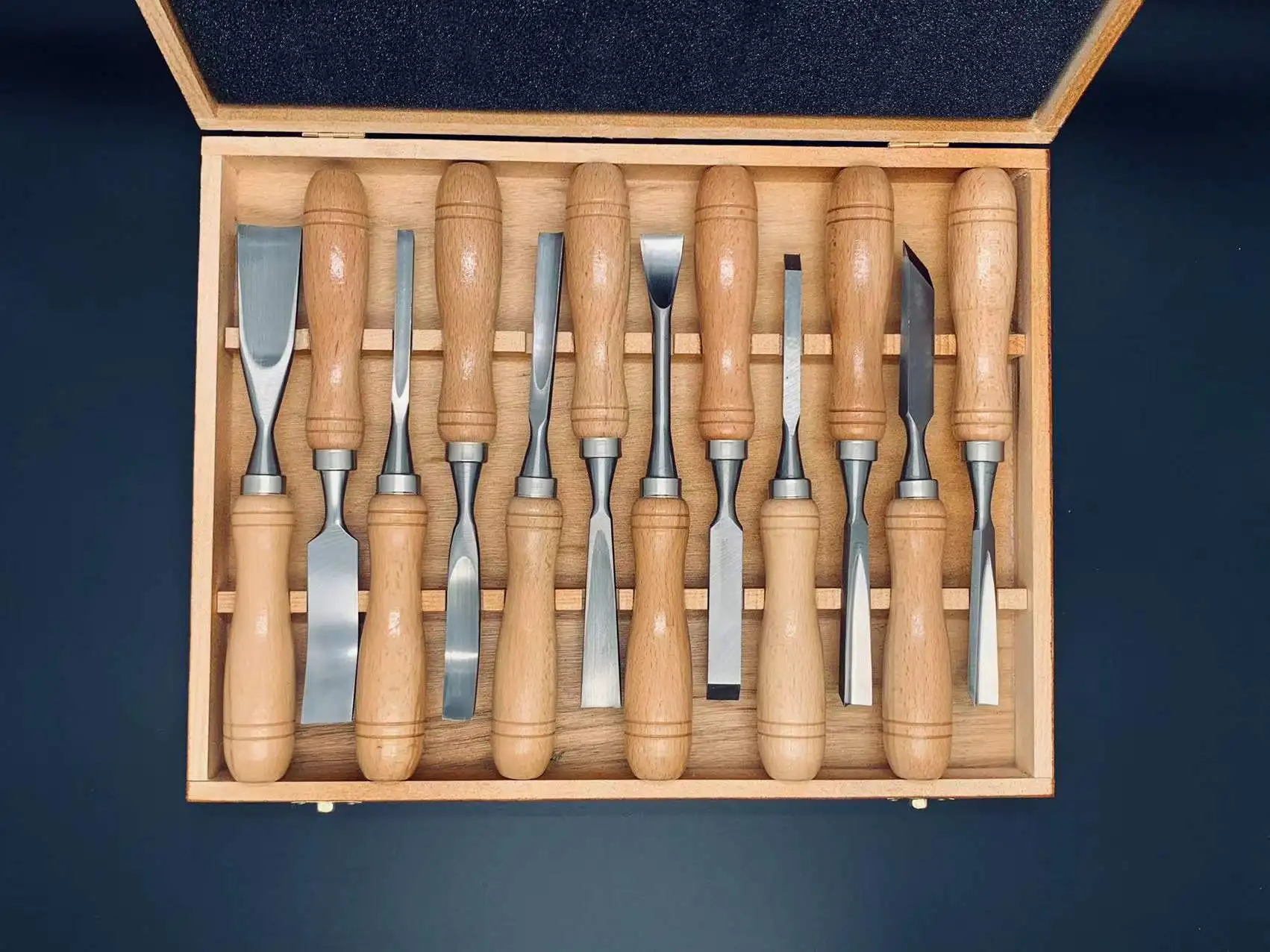 Woodworking Carpenter Graved Tools 12 Piece Wood Carving Chisel Set ...