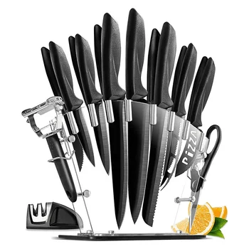 OEM/Wholesale New Design Super Sharp 17pcs Stainless Steel Chef Kitchen Knife Set