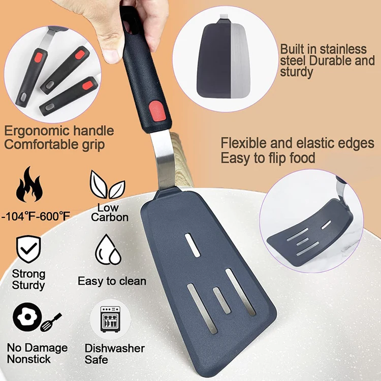Silicone Kitchen Accessories Non-Stick Utensils Set 11 Pieces Kitchenware Cooking Tools aperçu 4