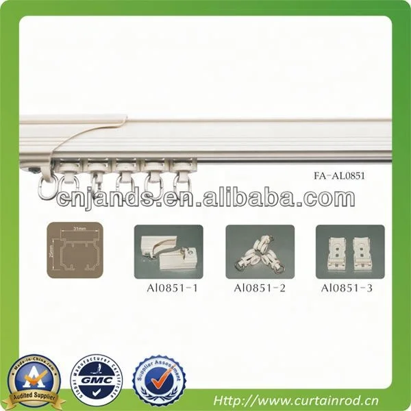 Acrimo Curtain Rails Clips Bendable Flexible Pvc Window Curtain Rail Track Ceiling Bracket