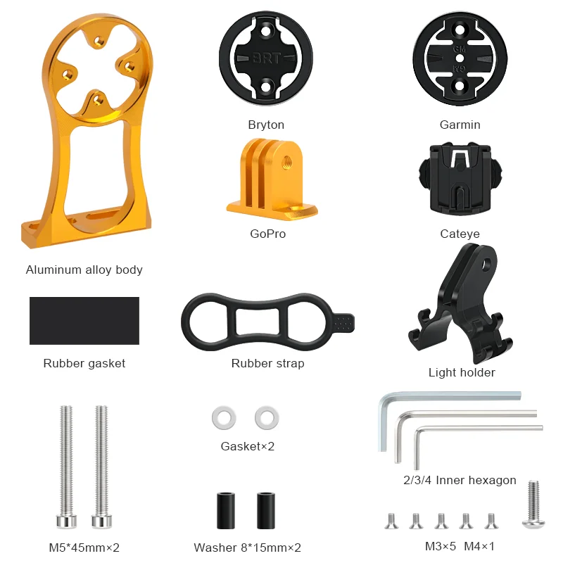 Bicycle Computer Camera Holder  Bike Handlebar Mount Stopwatch Speedometer Bracket for Garmin Edge Bryton Cateye