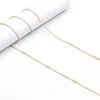 3+3 perlas pequeñas-oro