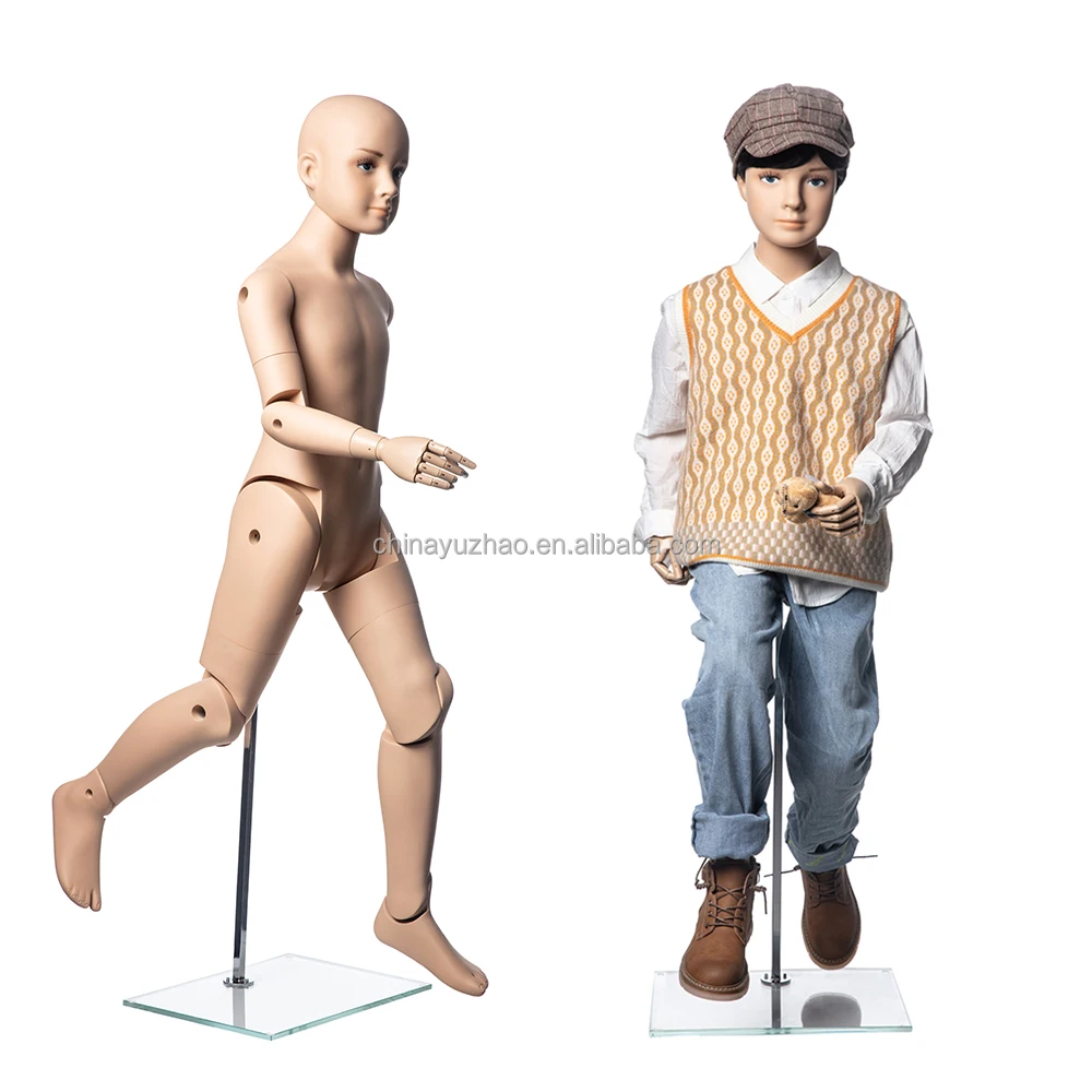 Km10 Full Body Realistic Movable Joints Children Cloth Display