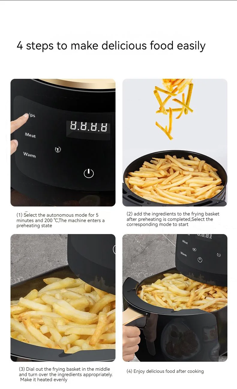Wholesale China air fryer machine square 6l 12l  de 8l premium familiales smart ovens air fryer