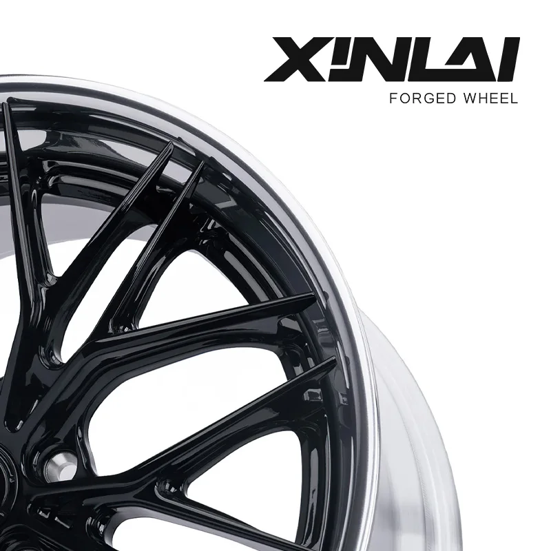 XINLAI 2 Piece Custom Forged Wheels 5x120 5x112 5x114.3 Car Alloy Rim for bmw audi Mercedes benz Passenger Car Wheels - Image 5