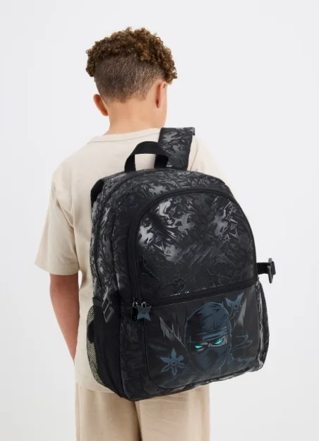 Source Factory 3rd to 6th Grade Black Samurai Student Large Capacity School Bag