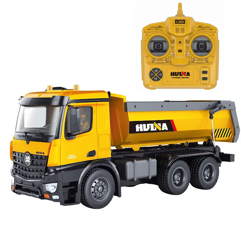 Huina 1573 1/14 ダイキャスト亜鉛合金製リアルなダンプ機能付き