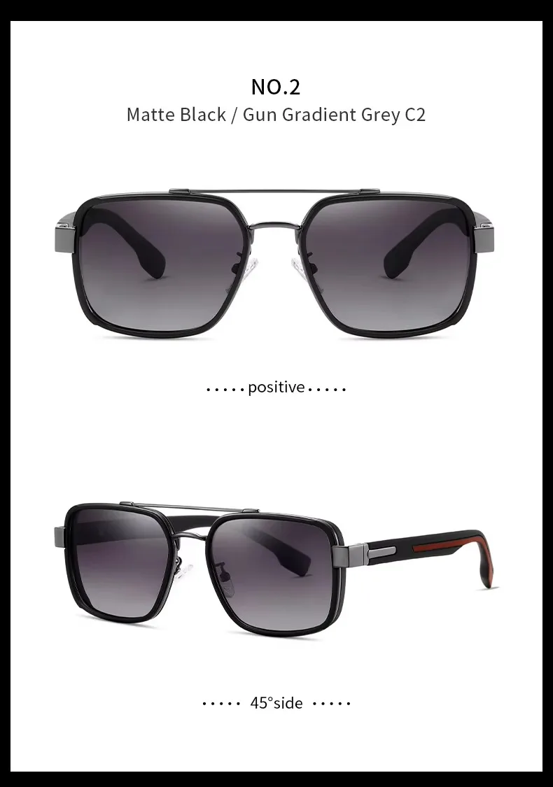2026 High-Quality Fashio Square New Tred Polarized Metal Custom Logo Desiger Luxury UV400 Suglasses For Me Ad_voghion.com