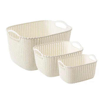 Multipurpose Plastic Storage Basket, Kitchen Organizer Bin for Food & Snacks, Bathroom Shower Caddy