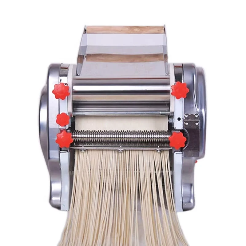 110V 550W Electric Pasta Press Maker Noodle Machine Dumpling Skin for Home  Commercial Use, Dough Knife Length 24cm, Noodle Width 2mm/6mm 