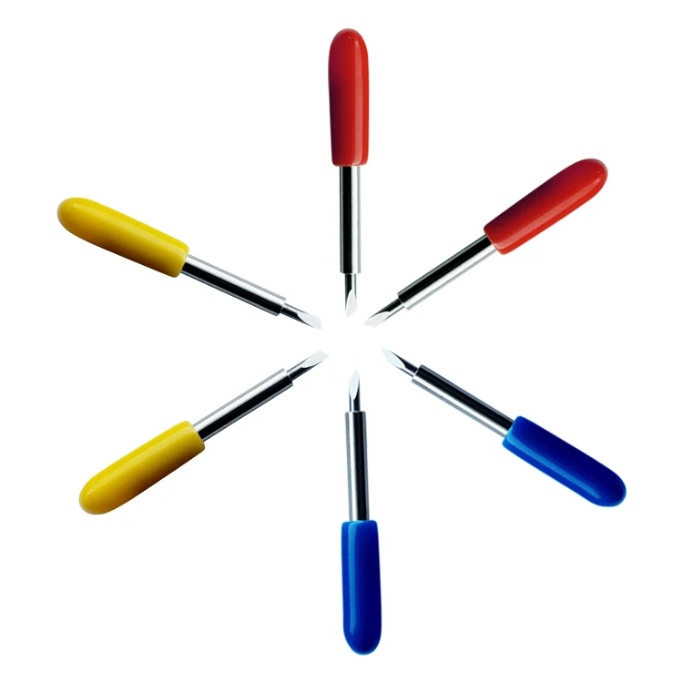 5pcs 45 Degree Vinyl Cutter Plotter Blades + Blade Holder - Compatible With Roland
